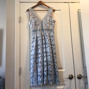 Pretty blue lace occasion dress